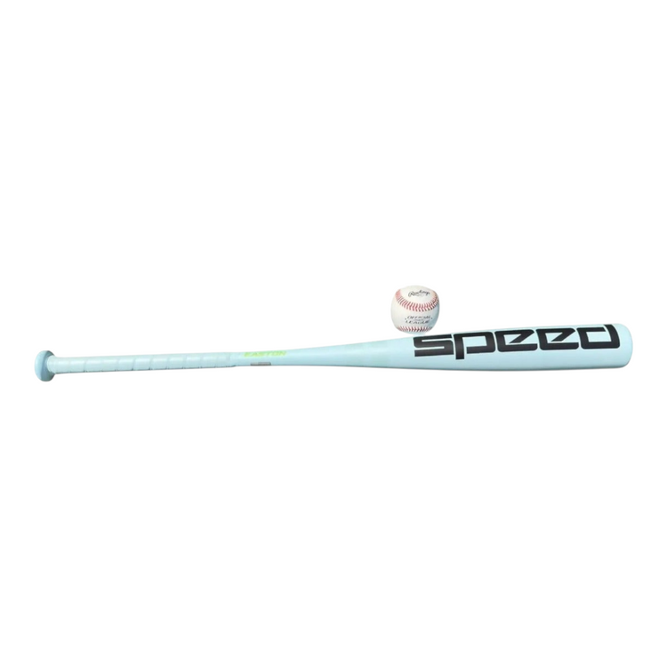 Bat de béisbol Radach Sports Easton Speed BBCOR de aluminio azul claro con pelota de béisbol