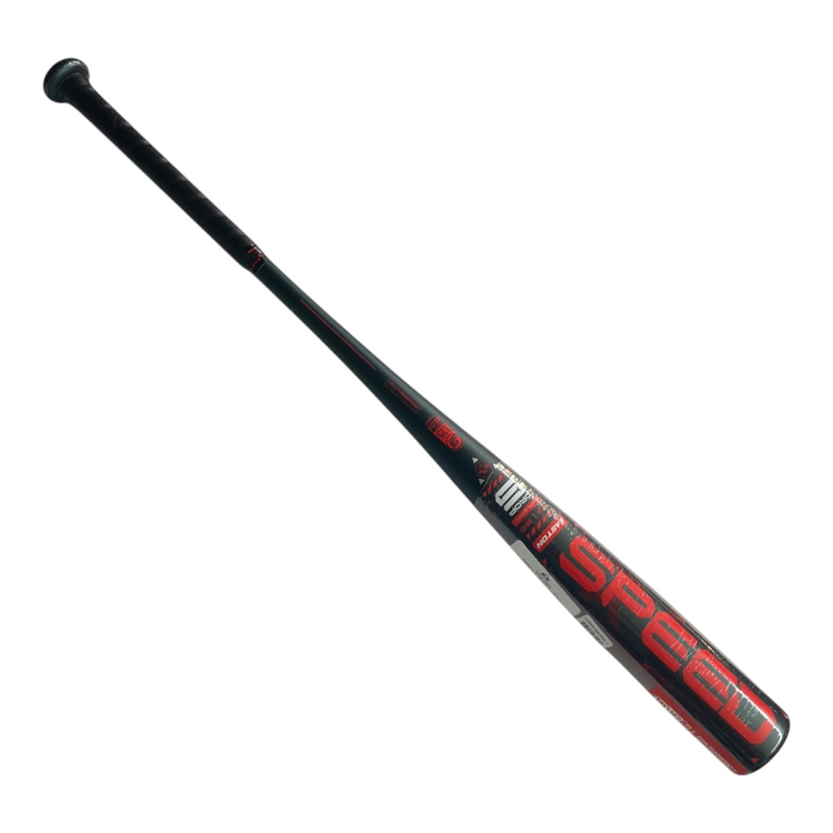 Bat de beisbol Radach Sports Easton Speed 2025 de aluminio negro y rojo con barril de 2 5/8 pulgadas
