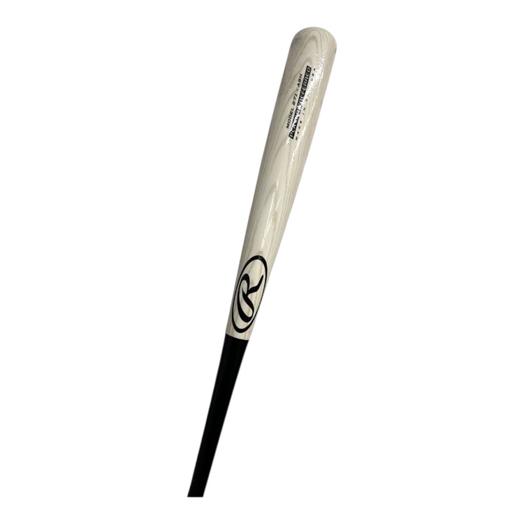 Bat de béisbol Radach Sports Rawlings Player Preferred 271 de madera de fresno natural con mango negro de 34 pulgadas