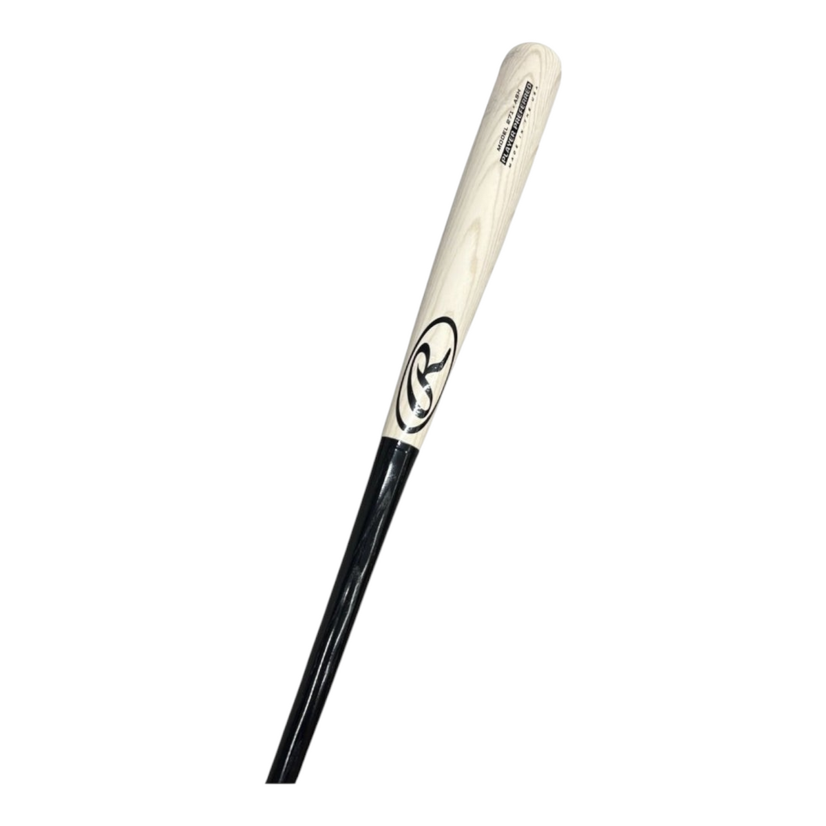 Bat de béisbol Radach Sports Rawlings Player Preferred 271 de madera de fresno, color natural y negro, 34 pulgadas.