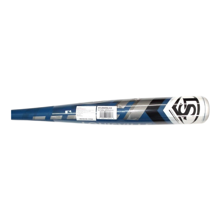 Bat de béisbol Radach Sports Louisville Warrior azul de 34 pulgadas con diseño ligero y barril de 2 3/4 pulgadas