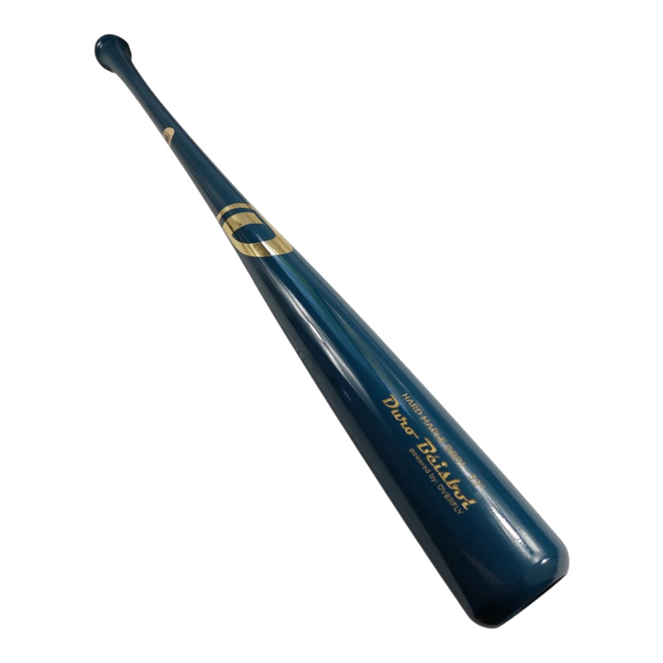 Bat de béisbol Radach Sports Overfly Duro DB01 de madera hard maple en color azul con detalles dorados