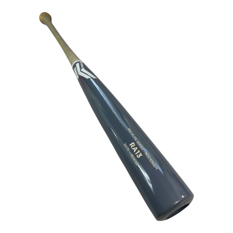 Bat de béisbol Radach Sports Overfly Pro Elite Series RA13 de madera de maple color gris humo de 34 pulgadas
