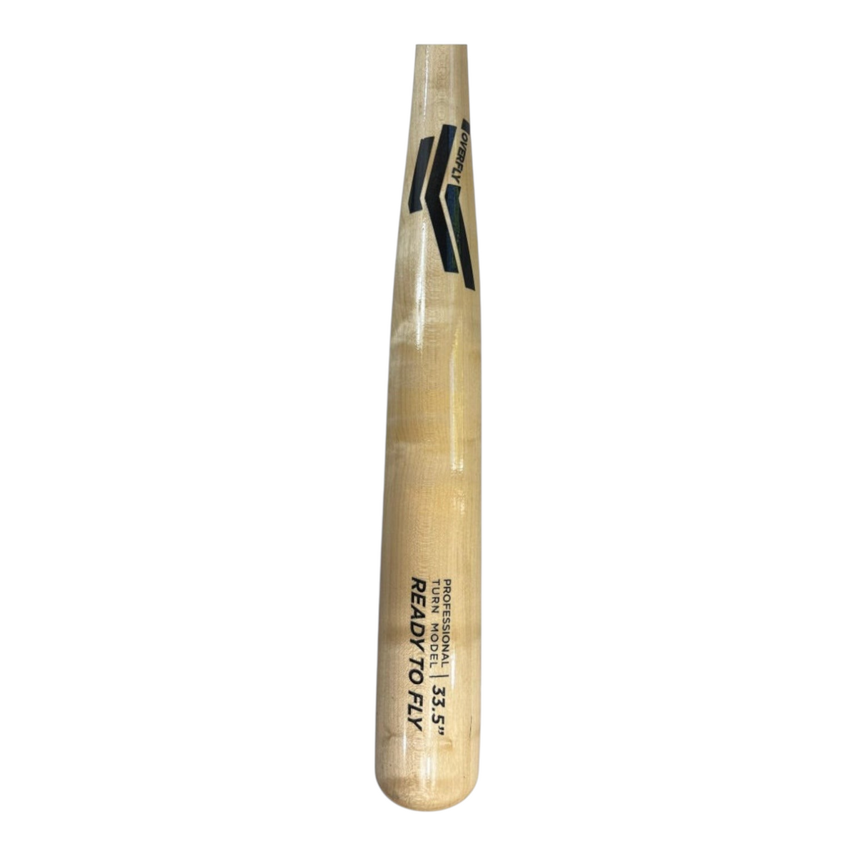 Bat de béisbol Radach Sports Overfly Ready To Fly de madera natural de 33.5 pulgadas con acabado barnizado profesional