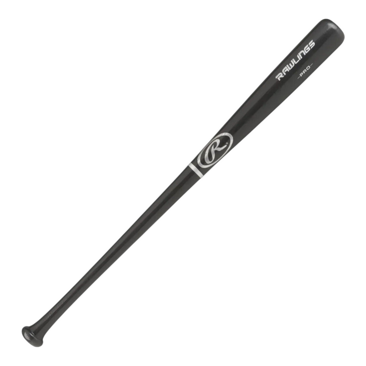 Bat de béisbol juvenil Radach Sports Rawlings Adirondack de madera de fresno en color negro de 29 pulgadas