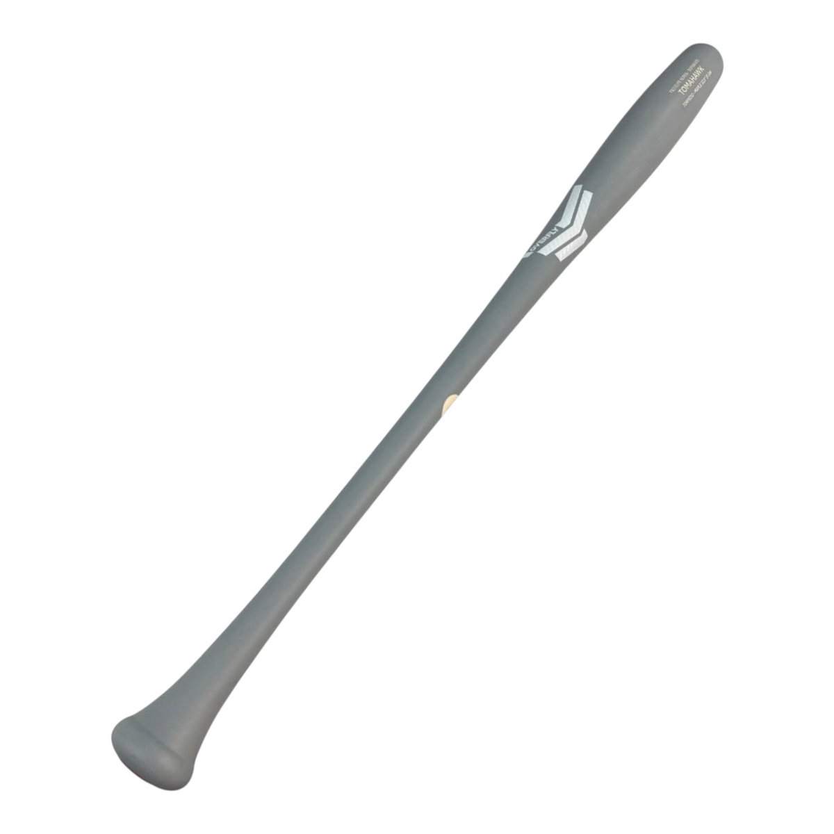 Bat de béisbol Radach Sports Overfly Tomahawk Pro Elite de madera de maple gris mate con diseño tipo torpedo
