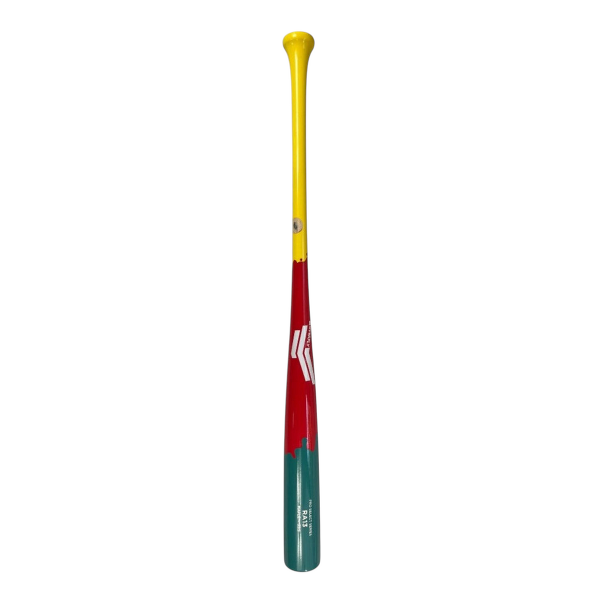 Bat de béisbol Radach Sports Pro Select RA13 Melt Series de madera de maple con diseño tricolor derretido