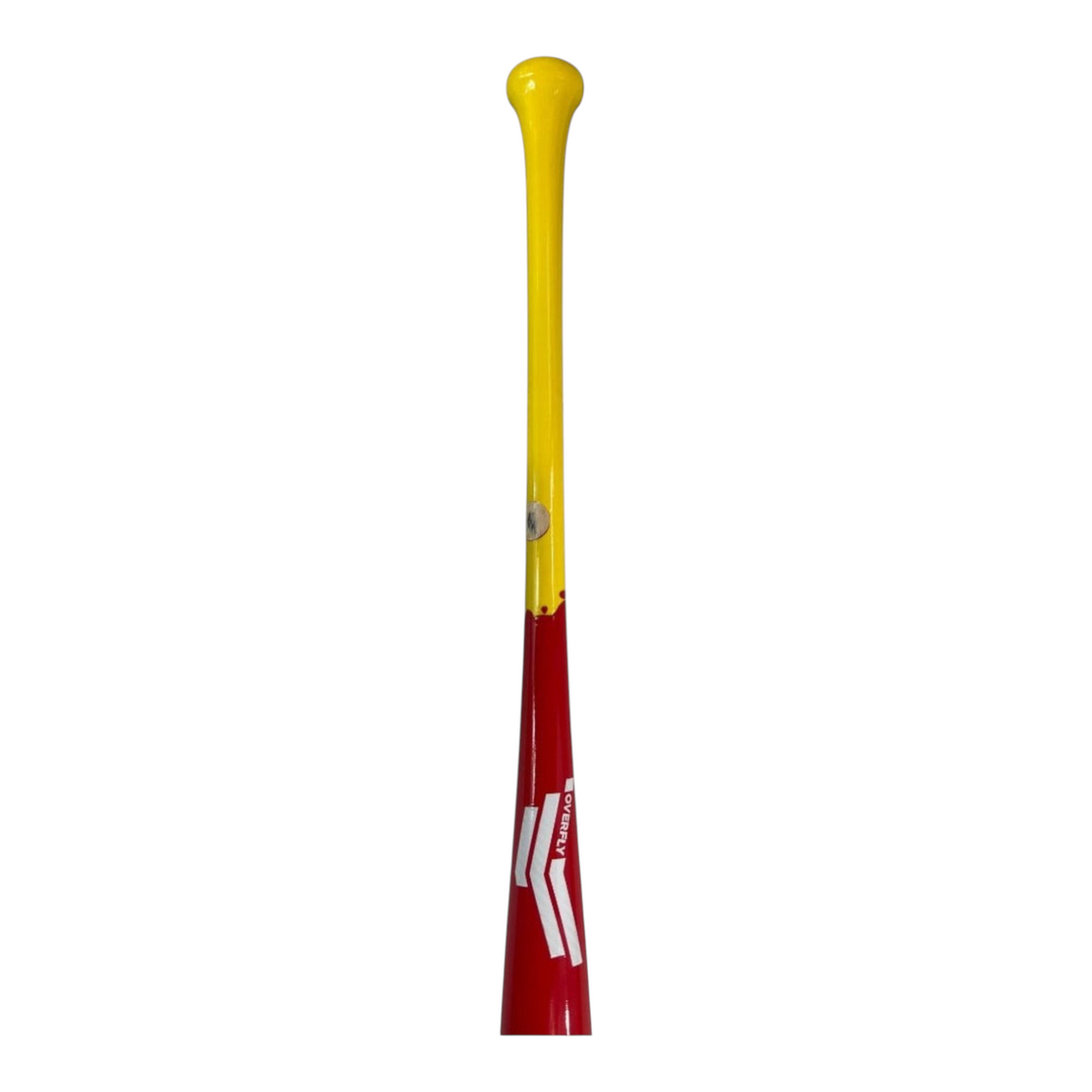 Bat de béisbol Radach Sports Pro Select RA13 Melt Series de madera de maple con diseño tricolor amarillo y rojo