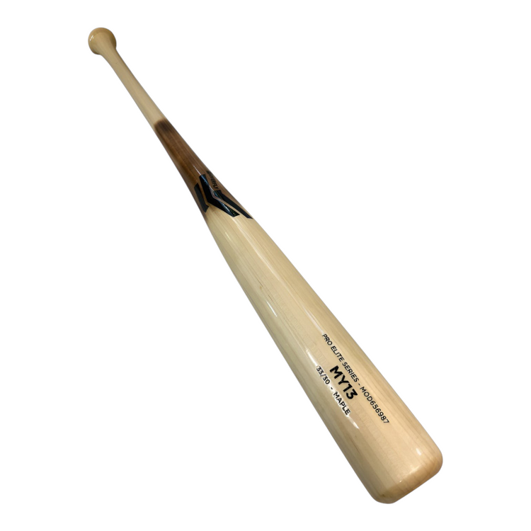 Bat de béisbol Radach Sports Overfly MY13 Pro Elite de madera de maple con acabado natural y flameado