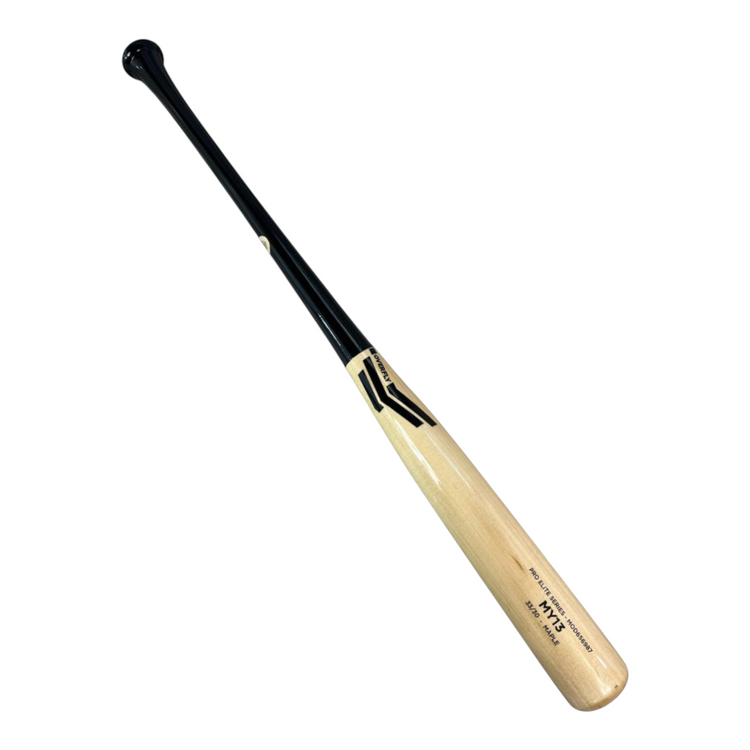 Bat de beisbol Radach Sports Overfly Pro Elite MY13 de madera de maple natural y negro de 33 pulgadas