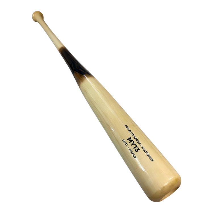 Bat de béisbol Radach Sports Overfly Elite MY13 de madera de maple en acabado natural flame de 34 pulgadas