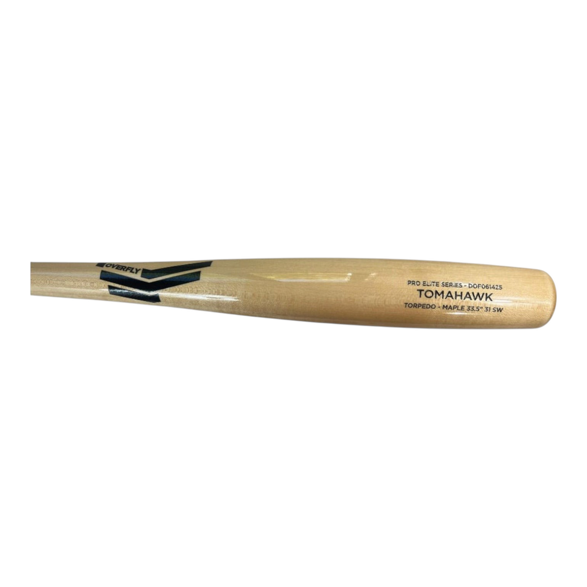 Bat de béisbol Radach Sports Overfly Tomahawk Pro Elite de madera de maple natural con perfil torpedo