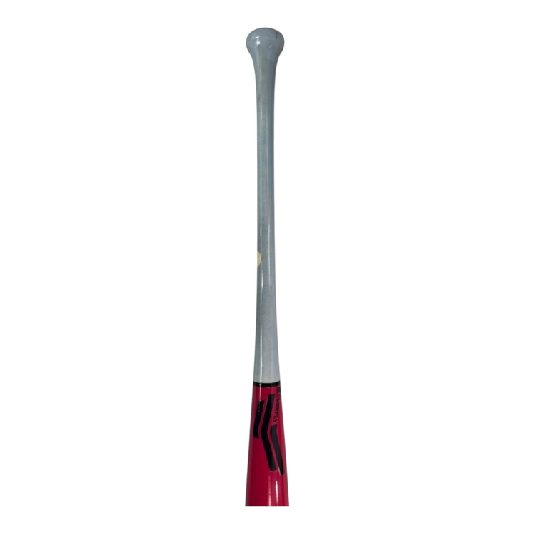 Bat de béisbol Radach Sports Overfly Pro Elite RA13 de madera de maple en color rosa y gris con acabado profesional