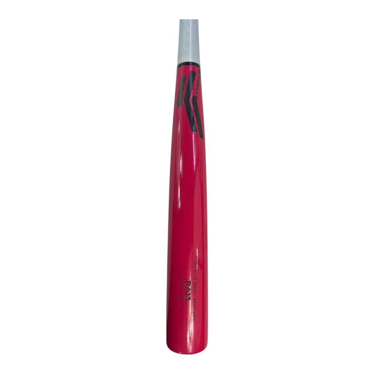 Bat de béisbol Radach Sports Overfly Pro Elite Series RA13 de madera de maple en color rosa y gris de 34 pulgadas
