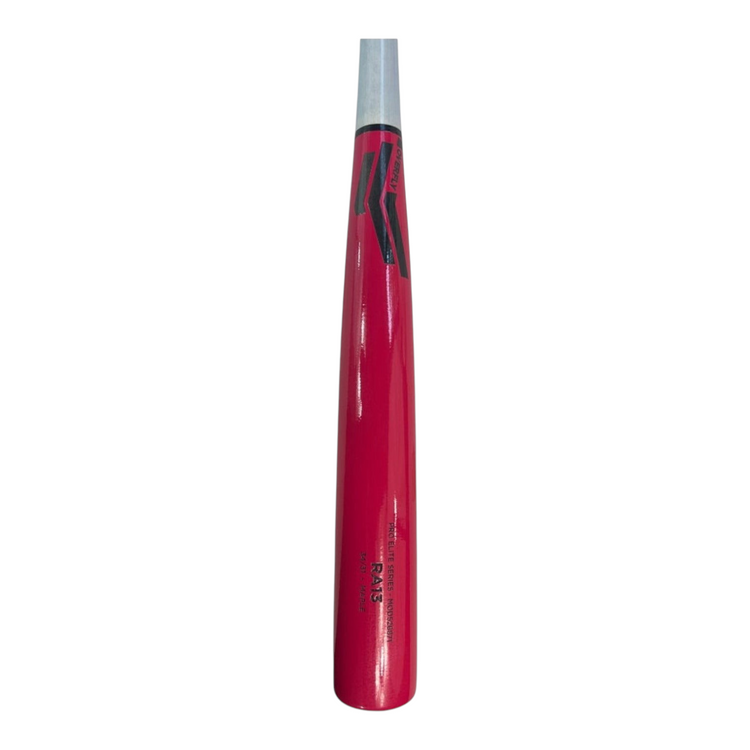 Bat de béisbol Radach Sports Overfly Pro Elite Series RA13 de madera de maple en color rosa y gris de 34 pulgadas