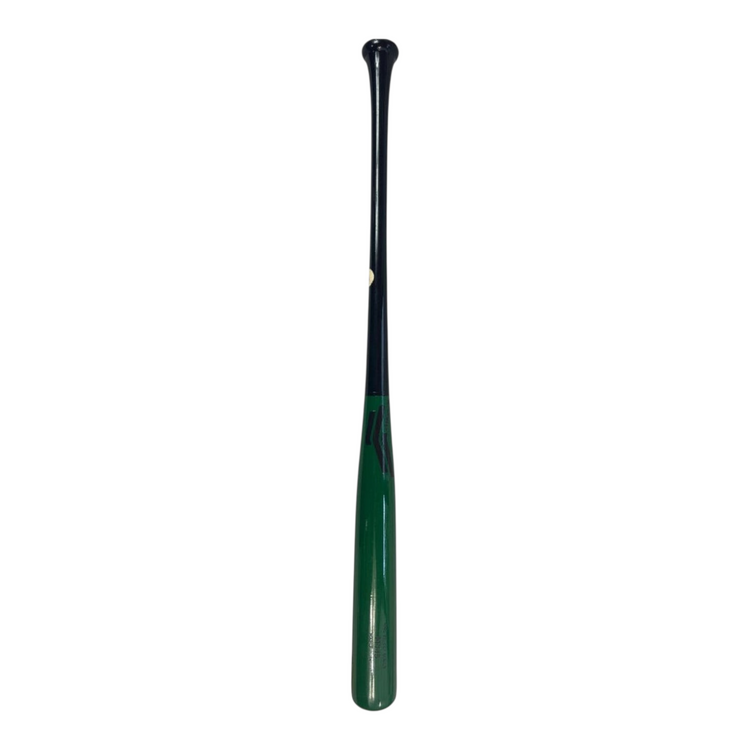 Bat de béisbol Radach Sports Overfly RA13 de maple profesional en color verde y negro con certificación Ink-Dot