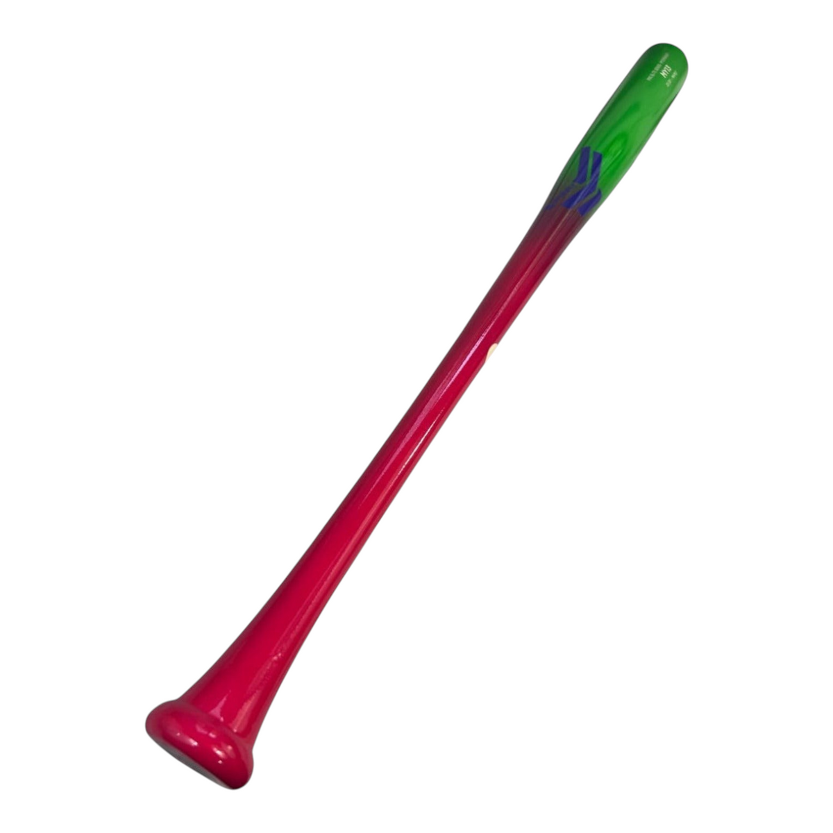 Bat de béisbol Radach Sports modelo MY13 Elite Series de madera maple en colores verde y rosa con acabado profesional