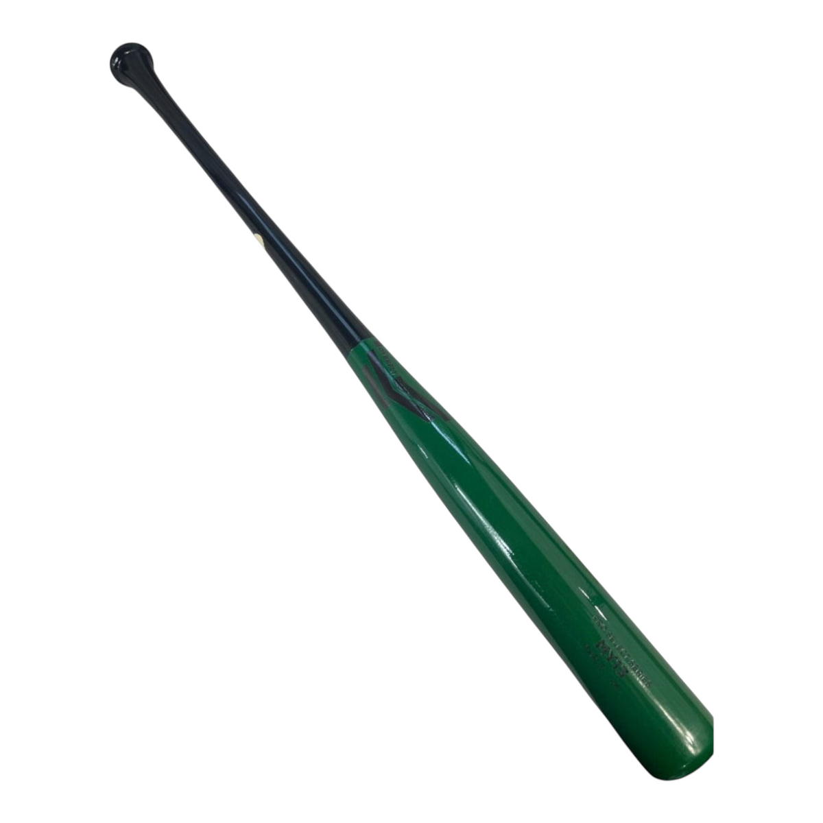 Bat de béisbol Radach Sports Overfly RA13 de maple profesional en color verde y negro con acabado FLEXimpact