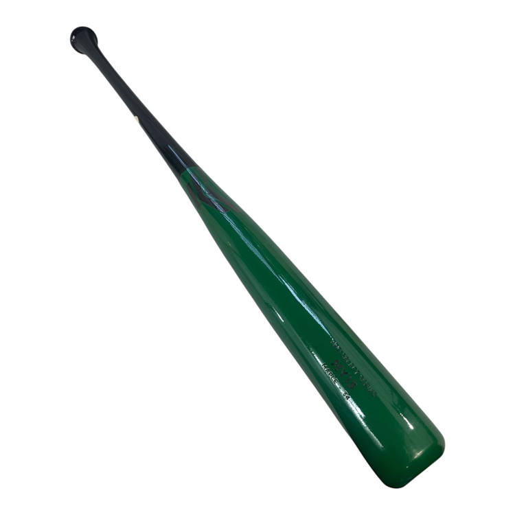 Bat de béisbol Radach Sports Overfly RA13 de maple verde y negro, 34 pulgadas con acabado profesional FLEXimpact