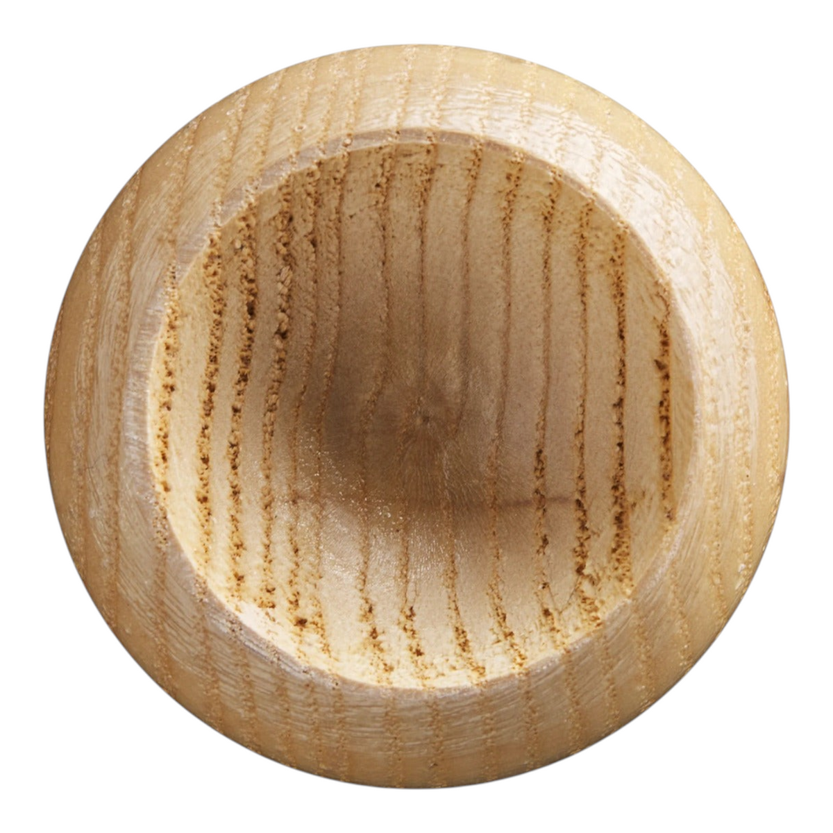 Extremo superior de bat de madera de fresno Radach Sports para tee ball con acabado natural y veta visible