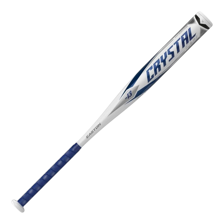 Bat de softbol Radach Sports Easton Crystal de aluminio, color blanco y azul, modelo juvenil de 33 pulgadas