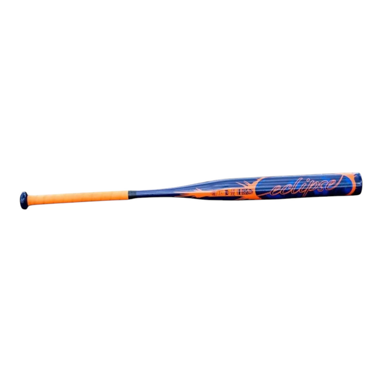 Bat de softbol Radach Sports Rawlings Eclipse FPE12 de aluminio azul y naranja con diseño de barril extendido
