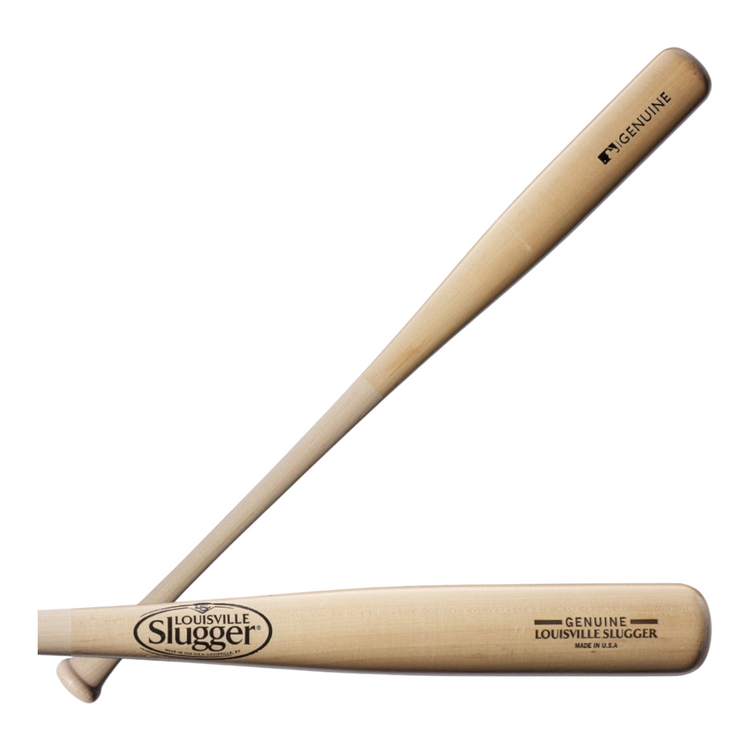 Bate de béisbol Radach Sports Louisville Genuine 3 Series de madera natural de 34 pulgadas con acabado transparente