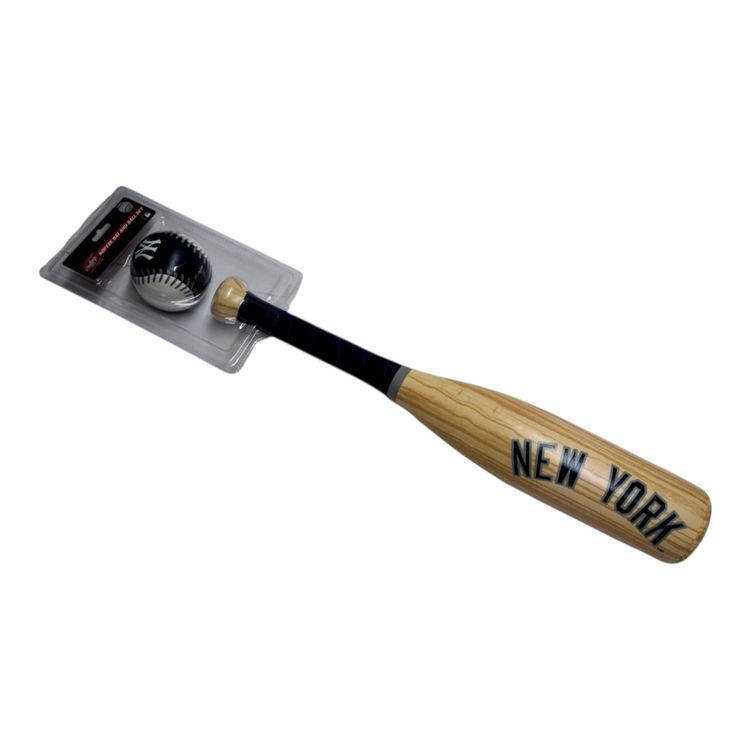 Set de bate y pelota de juguete Radach Sports de los Yankees de Nueva York, fabricado en plástico con espuma suave.