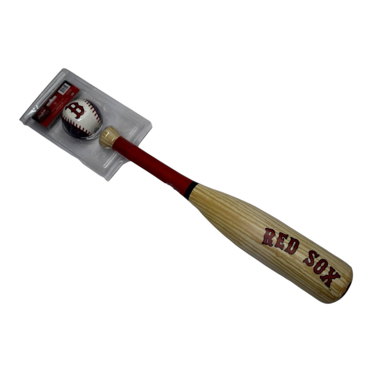 Set de bate y pelota de juguete Radach Sports de los Boston Red Sox, fabricado en plástico con espuma suave.