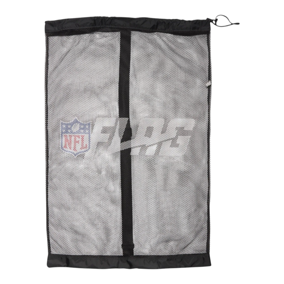 Bolsa balonera Radach Sports de malla negra Wilson NFL Flag con capacidad para 10 balones de fútbol americano