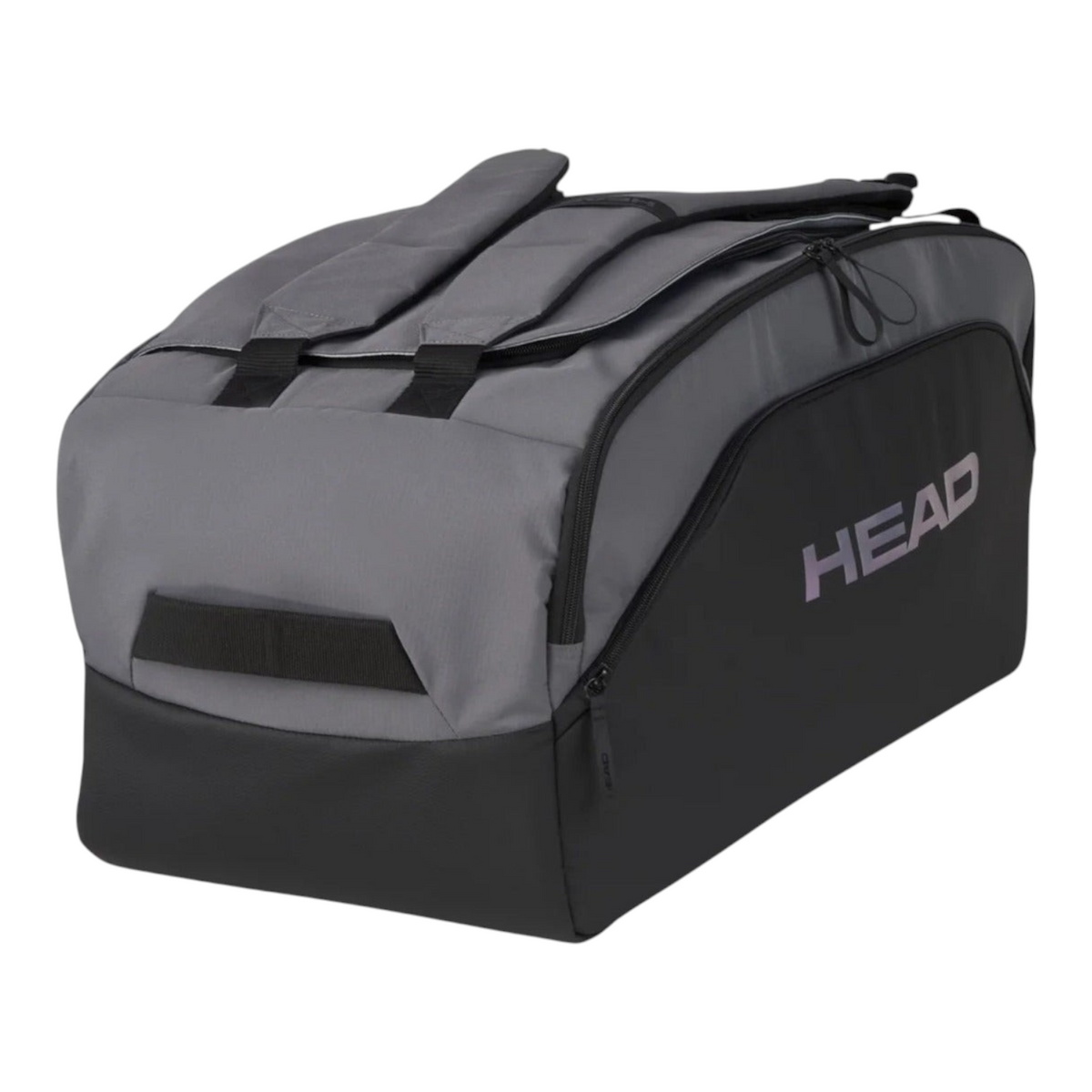 Raquetero Radach Sports Head Pro X Duffle Bag gris y negro, fabricado con materiales reciclados y diseño ergonómico.