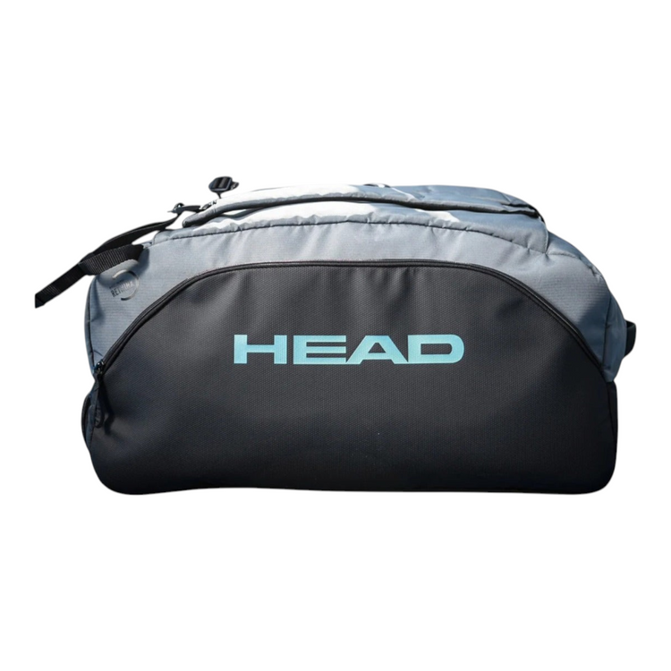 Bolsa de pádel Radach Sports Head Pro X Duffle Bag L en color gris y negro con logo y compartimentos técnicos