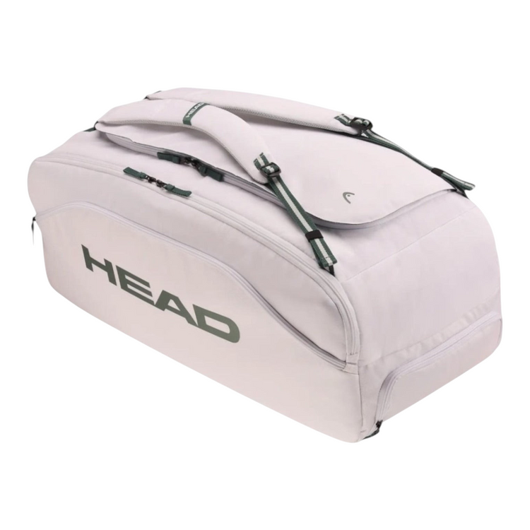 Bolsa de tenis Radach Sports Head Pro X Duffle Bag L en color blanco con capacidad para 9 raquetas y 75 litros