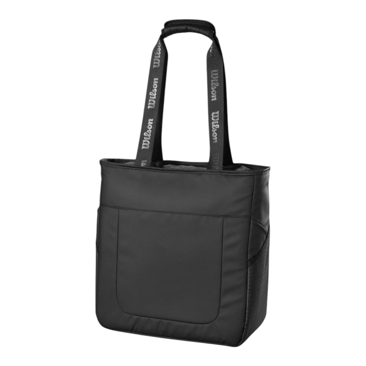 Bolso raquetero Radach Sports Wilson Lifestyle negro de poliéster con asas con logo y bolsillos laterales