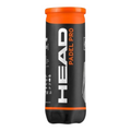 Bote de 3 pelotas de pádel Head Padel Pro en color negro y naranja de Radach Sports