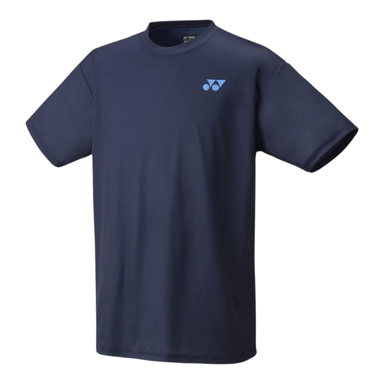 Camiseta deportiva Radach Sports Yonex YM0045 en color azul marino con logo en el pecho y diseño transpirable