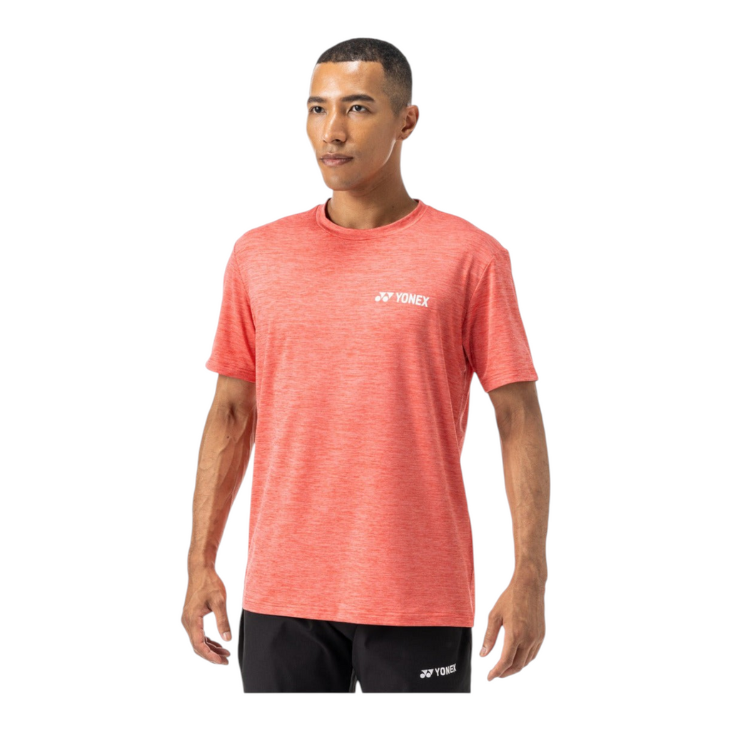 Radach Sports camiseta deportiva Yonex color rosa geranio con tejido técnico ligero y transpirable para hombre