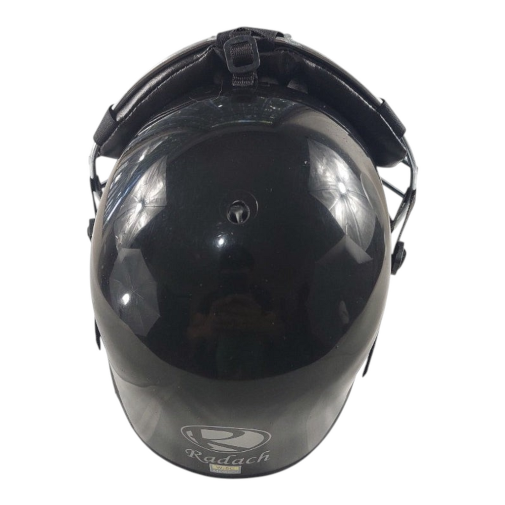 Careta de catcher Radach Sports para adulto en color negro con diseño resistente para protección en béisbol