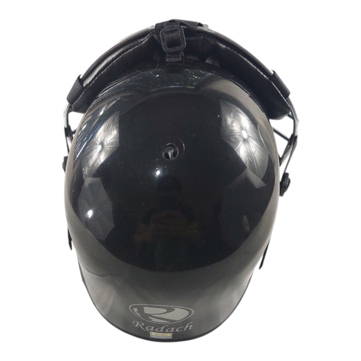 Careta de catcher Radach Sports para adulto en color negro con diseño resistente para protección en béisbol