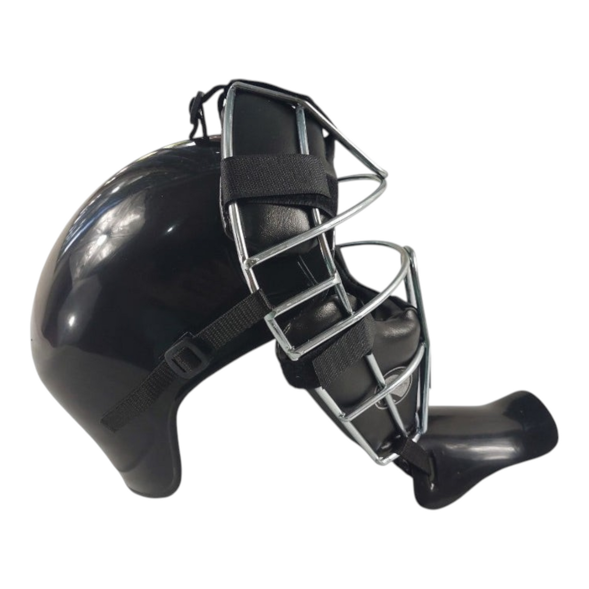 Careta de catcher Radach Sports color negro para adulto con rejilla metálica resistente y diseño ergonómico