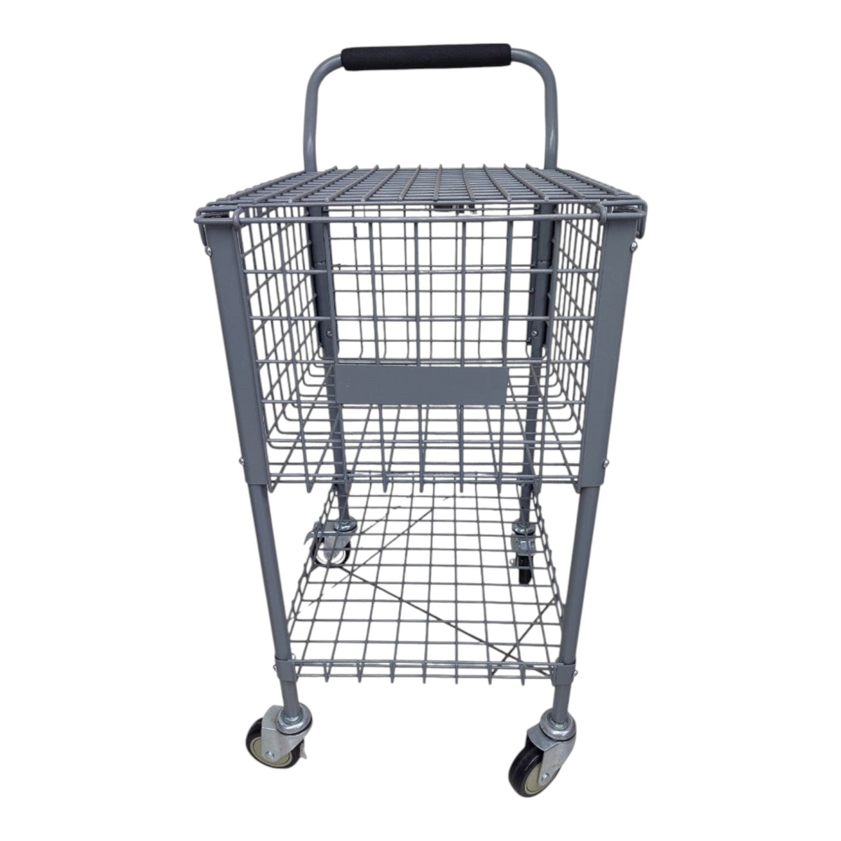 Carrito para pelotas de tenis Radach Sports de metal gris con capacidad para 324 pelotas y ruedas giratorias