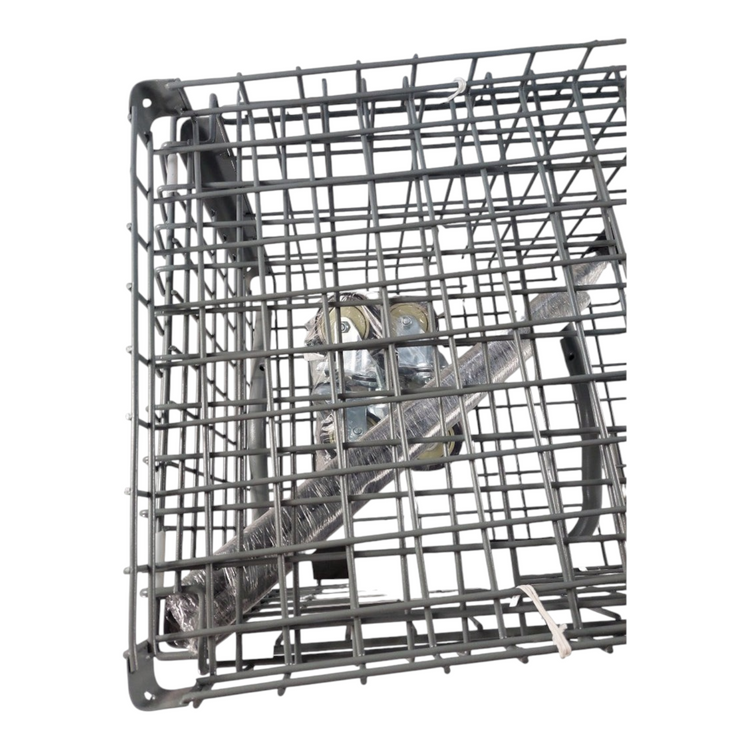 Carrito para pelotas de tenis Radach Sports de metal gris con capacidad para 324 pelotas y ruedas resistentes