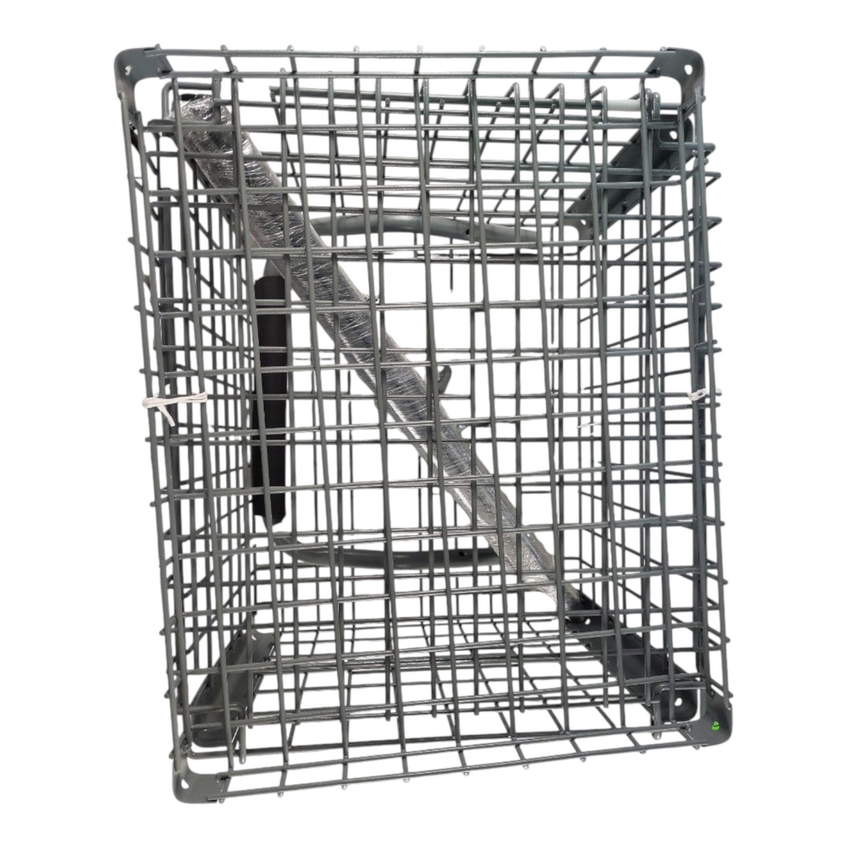 Carrito para pelotas de tenis Radach Sports de metal gris con capacidad para 324 pelotas y diseño preensamblado