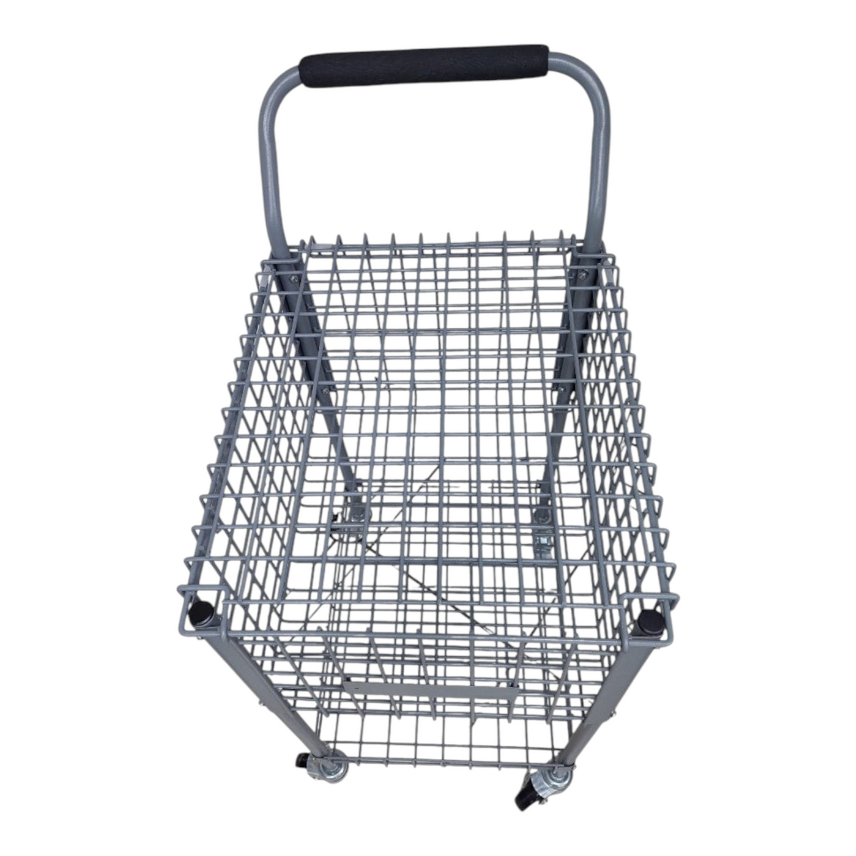 Carrito para pelotas de tenis Radach Sports de metal gris con capacidad para 324 pelotas y ruedas giratorias