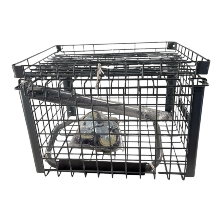Carrito para pelotas de tenis Radach Sports de metal negro con capacidad para 324 pelotas, diseño preensamblado