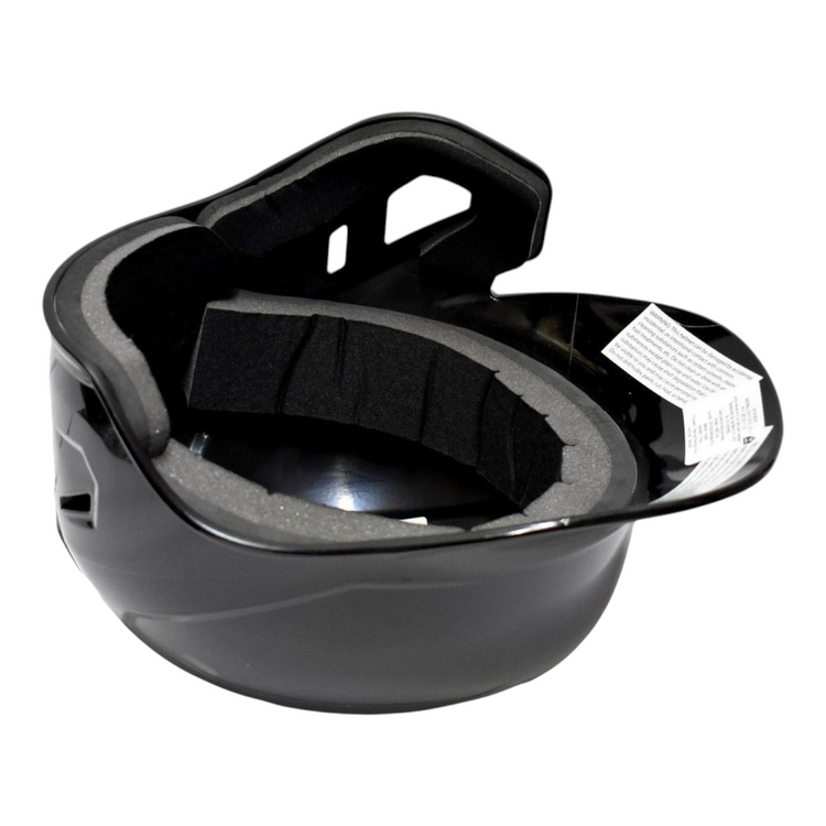 Casco de bateo Radach Sports Rawlings negro de una oreja para zurdo, talla extra grande, con interior acolchado
