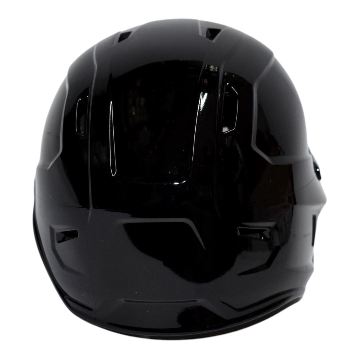 Casco de bateo Radach Sports negro de una oreja para zurdos, talla extra grande, diseño profesional resistente.