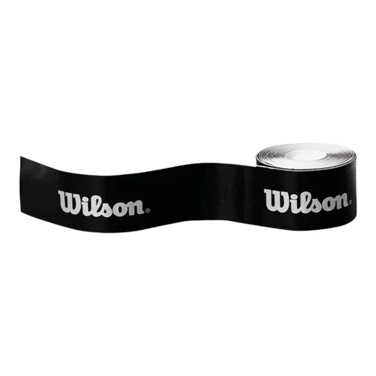 Cinta protectora negra Wilson Racket Saver de Radach Sports para proteger el bumper de raquetas de tenis