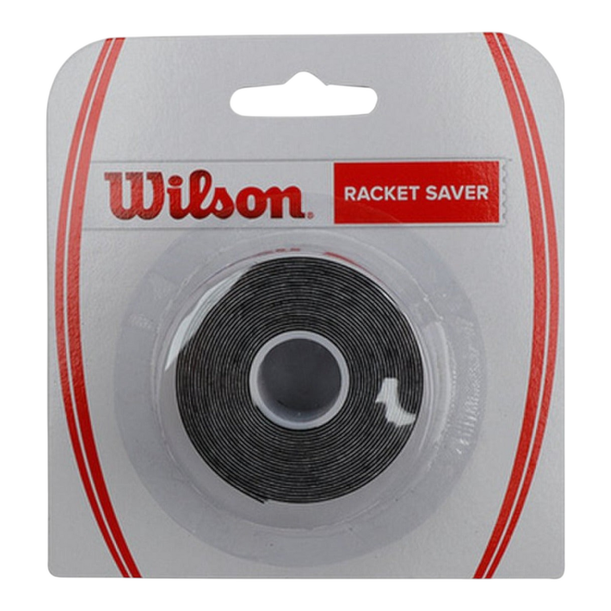 Cinta protectora Radach Sports Wilson Racket Saver negra para proteger el bumper de raquetas de tenis