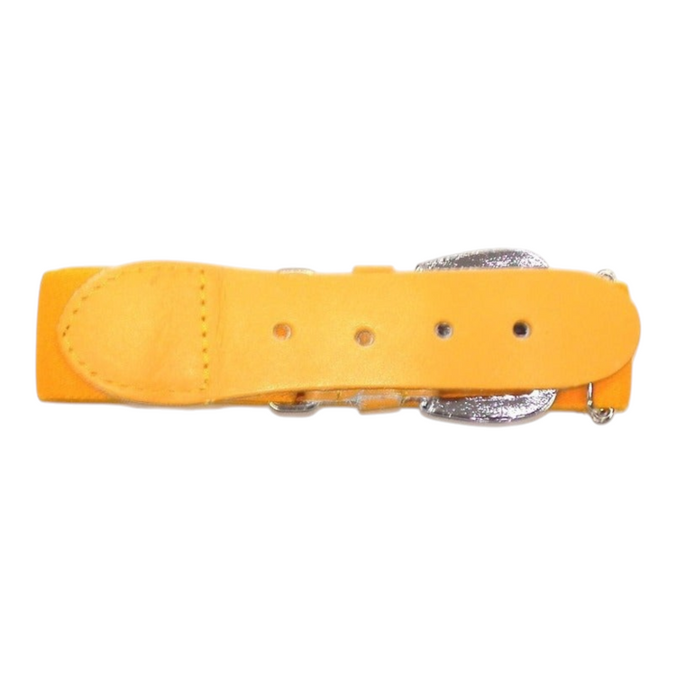 Cinto para uniforme de béisbol Radach Sports en color amarillo con hebilla metálica ajustable